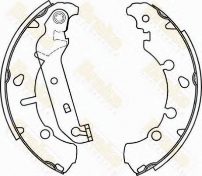 BRAKE ENGINEERING sh2582 -  Комплект тормозных колодок